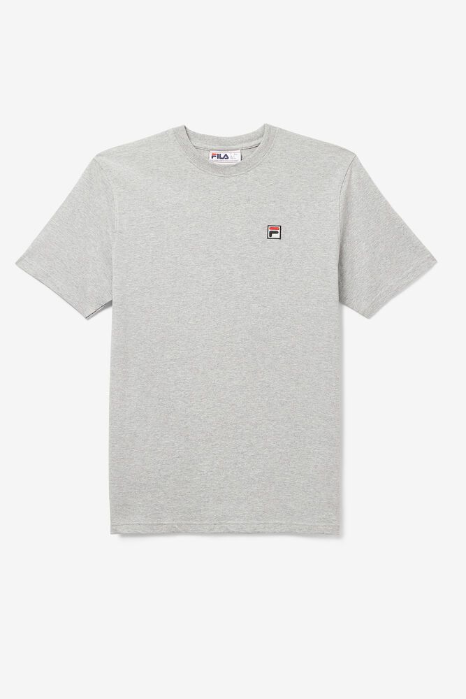 Fila T-Shirt Mens Grey - Quartz - Philippines 0319248-IF